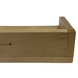 Vintage wooden wall shelve rack bookshelf in pinewood