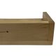 Vintage wooden wall shelve rack bookshelf in pinewood