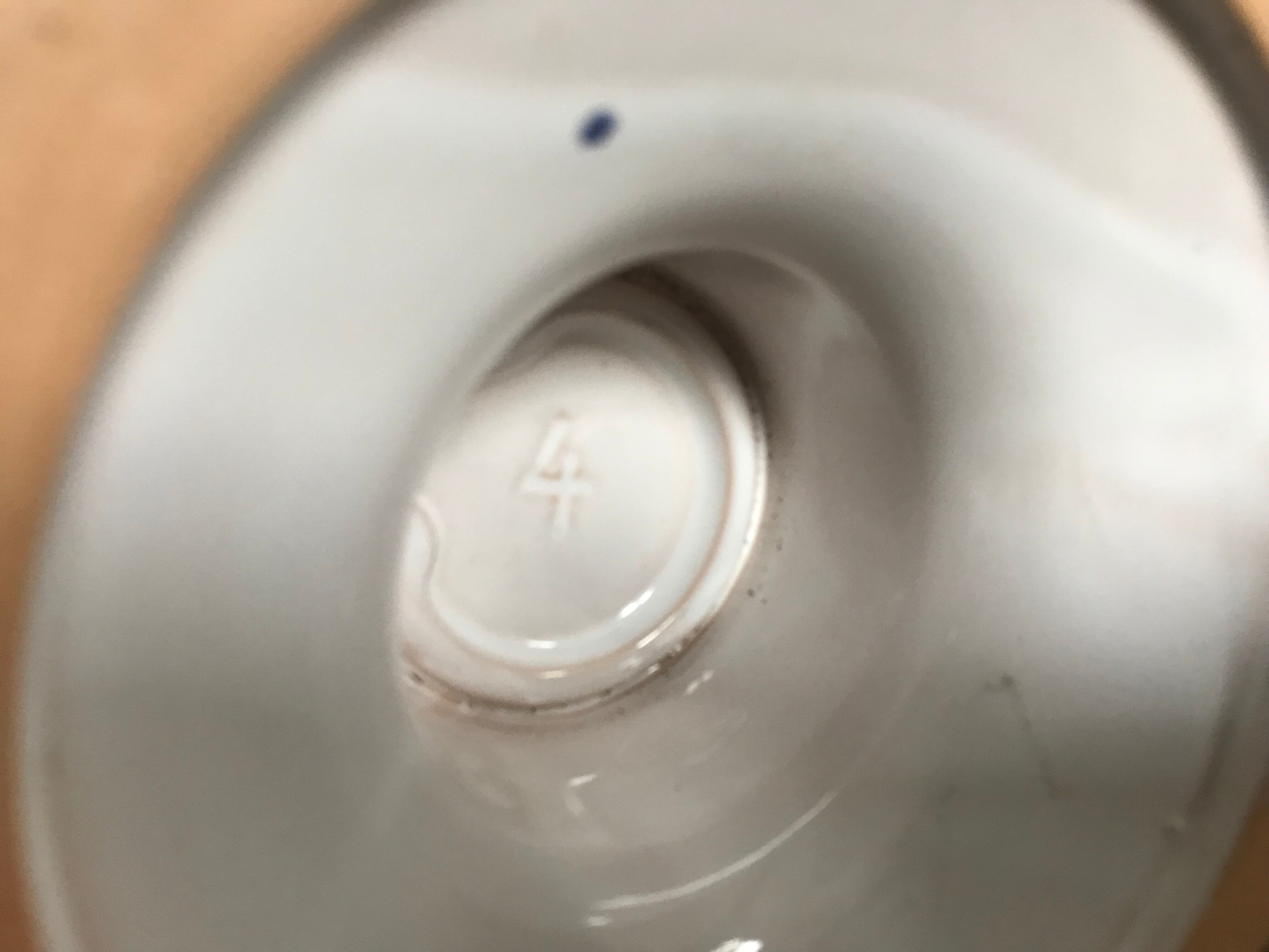 Vintage ceramic pot cover