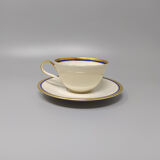 1950s Gorgeous White, Blue and Gold Tea Set/Coffee Set in Bavaria Porcelain. Made in Germany