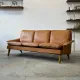 Leather sofa, Denmark, 1960s/70s, vintage, mid-century modern