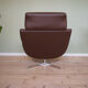 Mid-Century Danish Swivel Chair in Leather, 1970s
