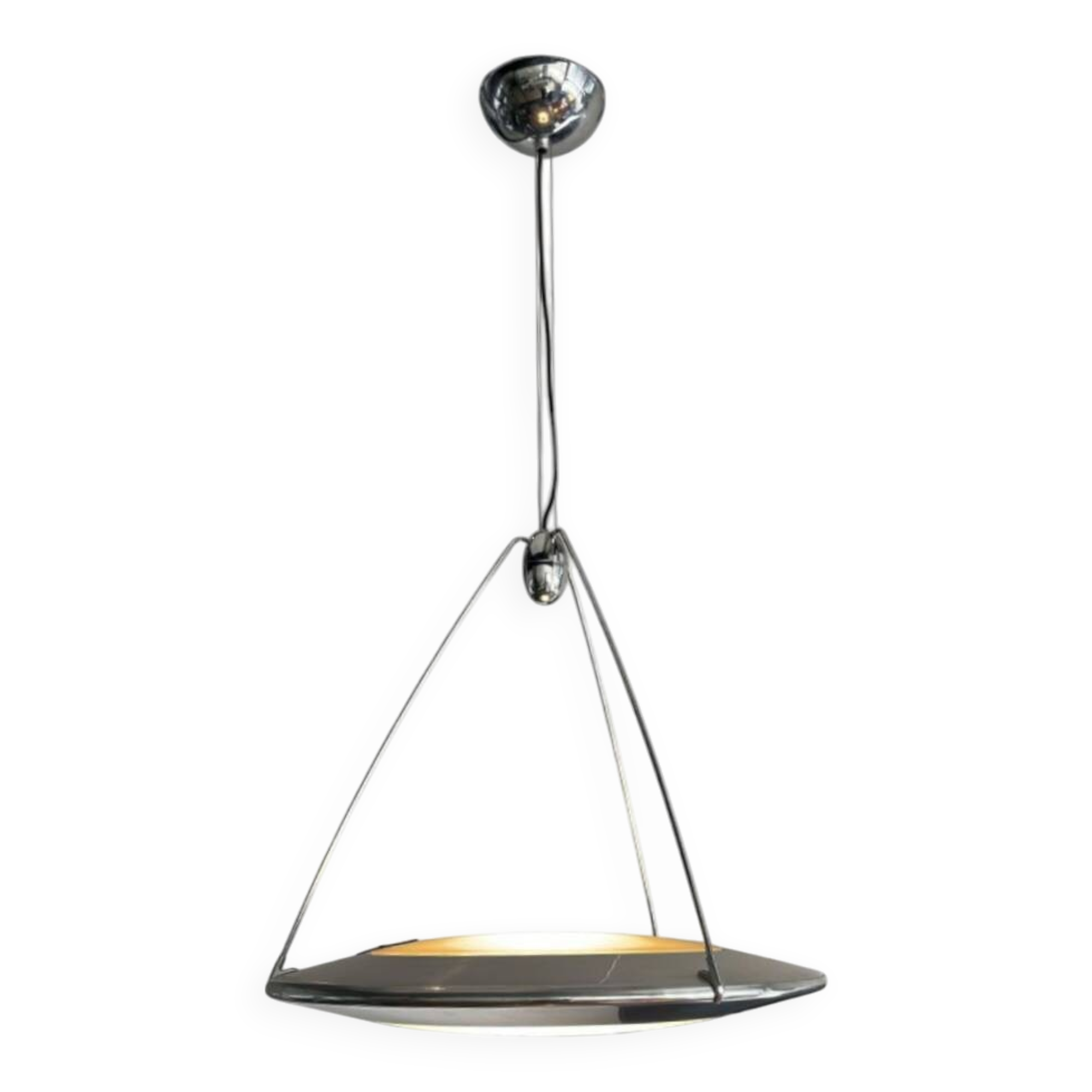 4 X Ezio Didone “Mira S” Ufo Pendant Light For Arteluce / Flos, Italy, 1990