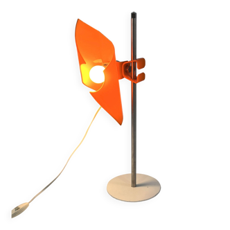 Adjustable Orange Space Age Lamp, 1970