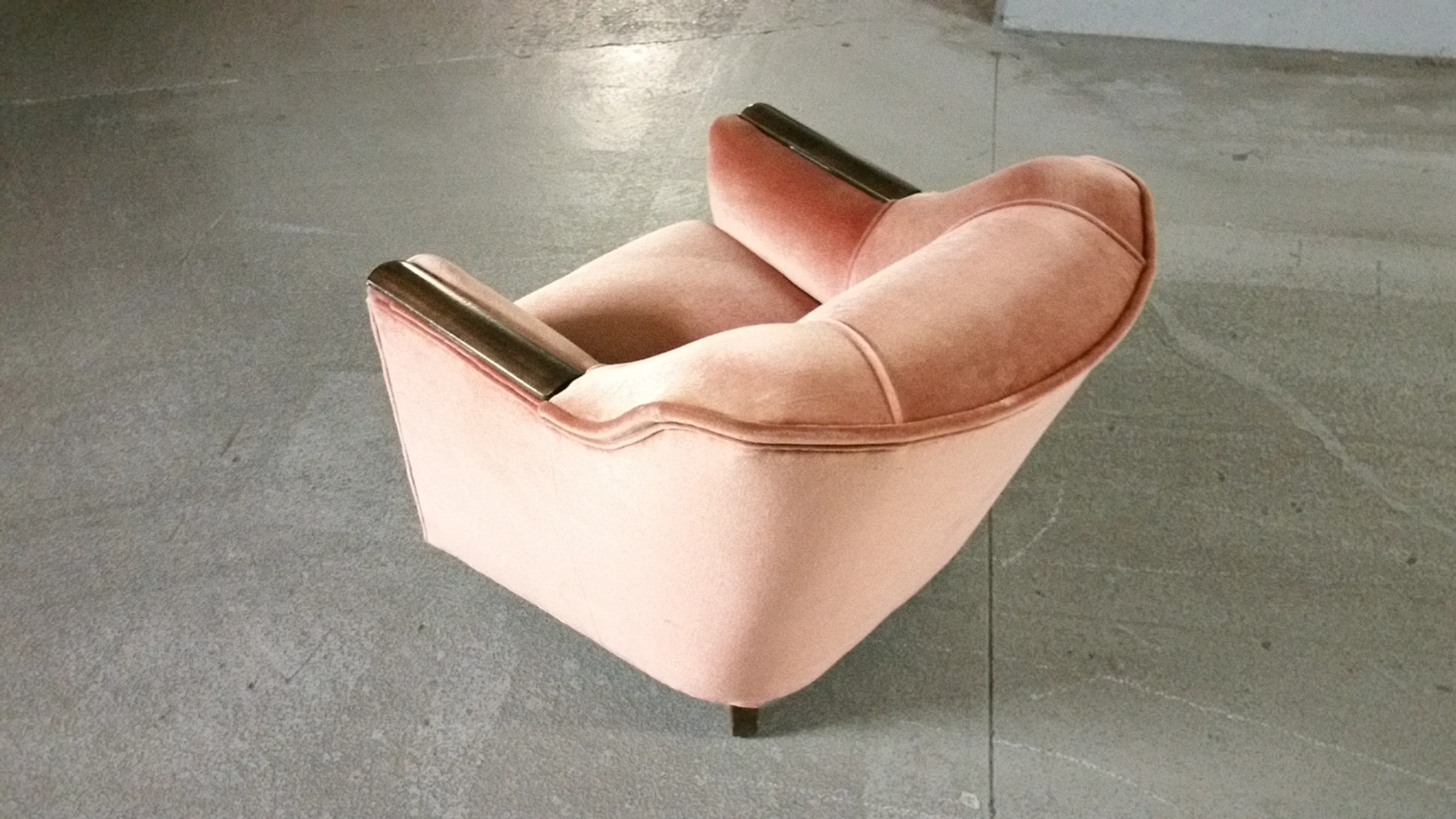 Fauteuil club art deco années 30/40 à système tablettes