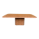 Large dining table in Rosso Alicante marble from the 70s-80s.