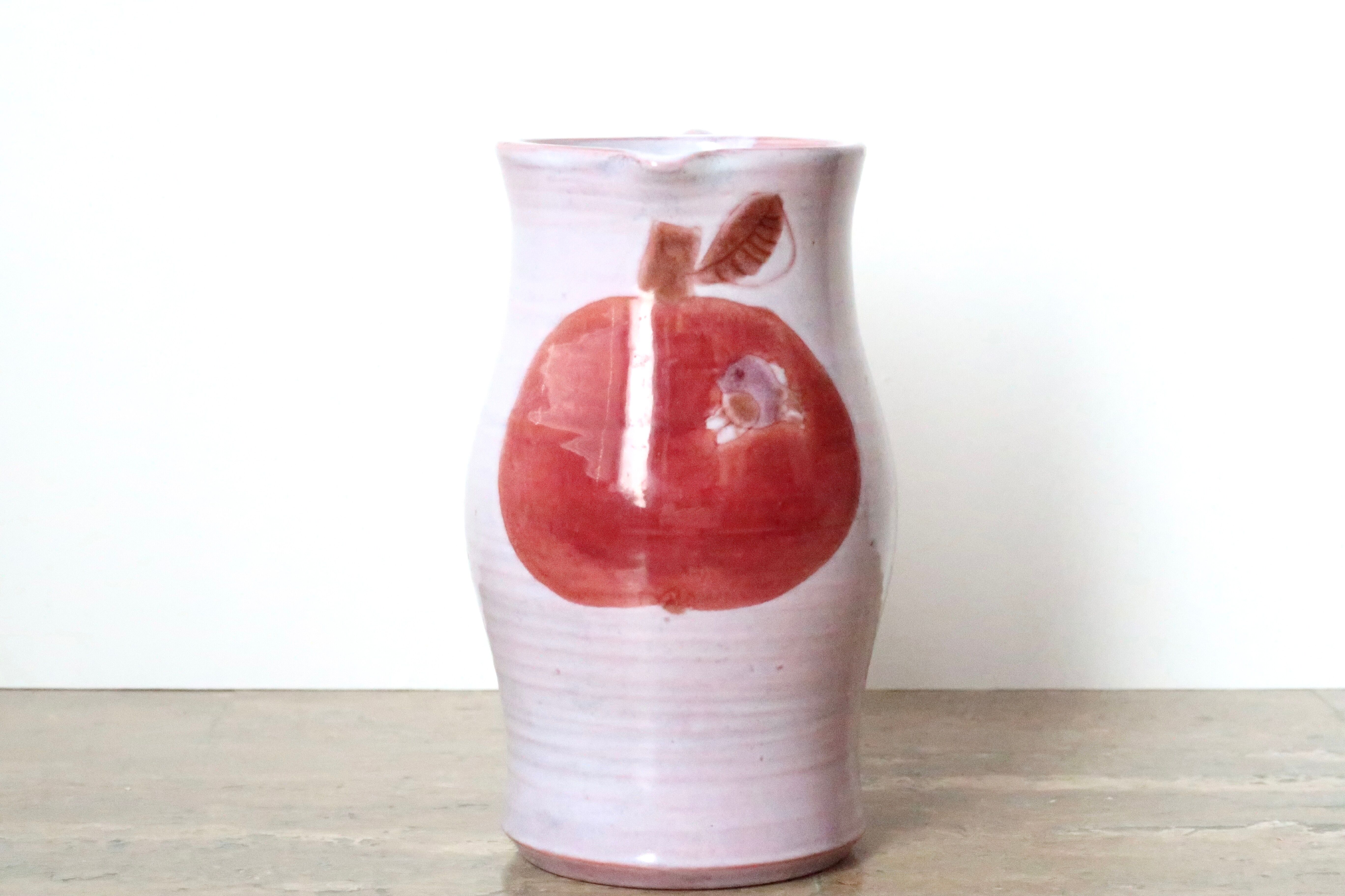 Ceramic pitcher by Jean and Robert Cloutier, 70s