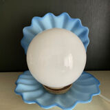 Vintage lamp bead shell ceramic