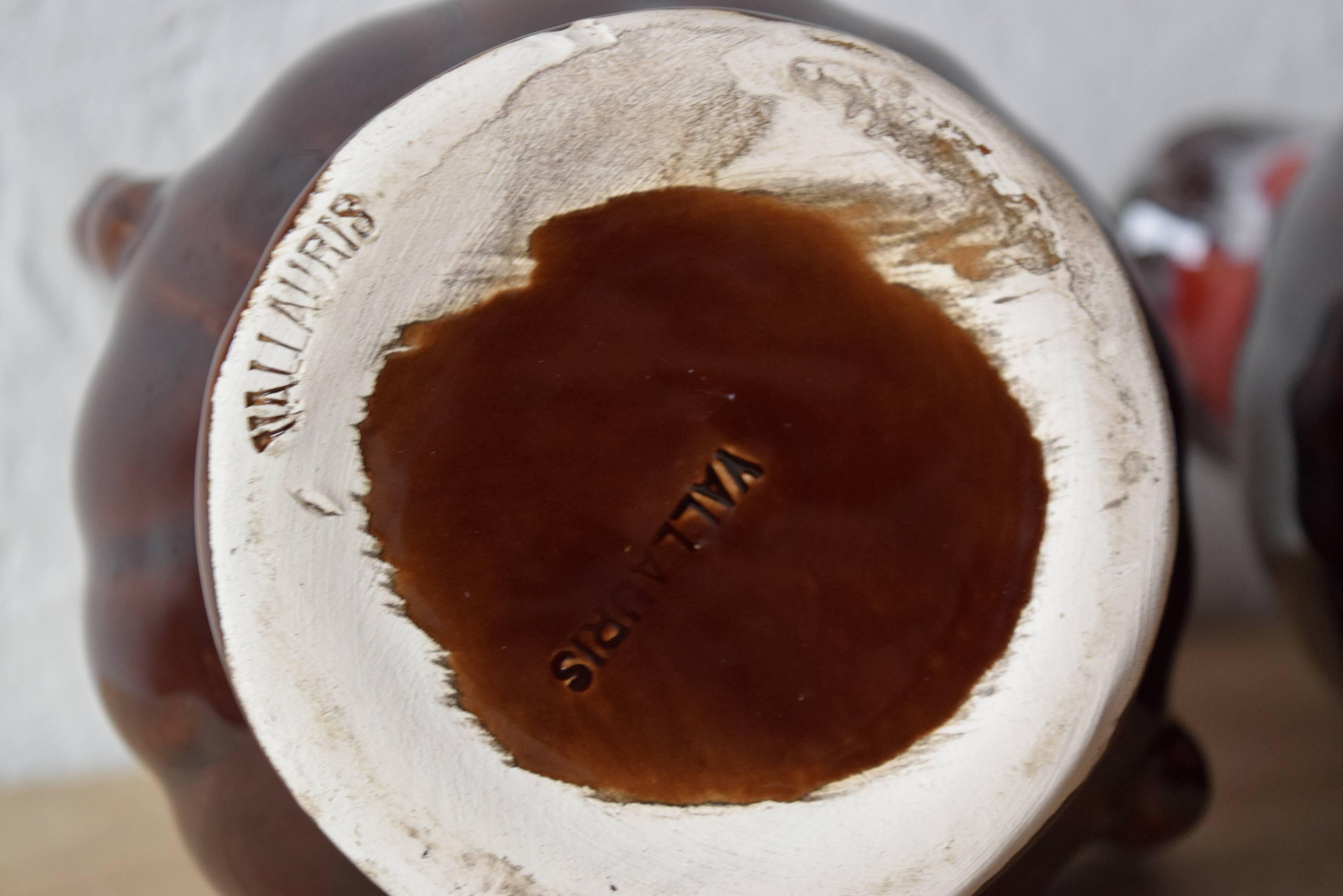 VALLAURIS - vintage coffee or tea service - signed - 15 pieces