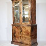 Illuminated Display Cabinet by Aldo Tura – Goat Leather & Parchment, 1970s, Milan