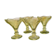 Lot 4 coupes tulipe en verre