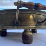 Vintage openwork copper trivet