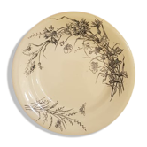 Assiette en terre de fer sg modèle fleurs des champs