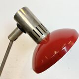 Vintage red east german table lamp from aka leuchten, 1970s