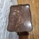 Mahogany side table with marble and bronze in Louis XV style.