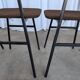 Chaises de salle à manger STOL Kamnik vintage (ensemble de 4) : tissu marron rétro des années 1970