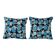 Lot de 2 housses de coussin turque vintage 41x41 cm