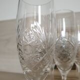 Klein crystal champagne flutes