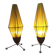 Pair of Rare Midcentury Table Lamps Rocket, 1960s