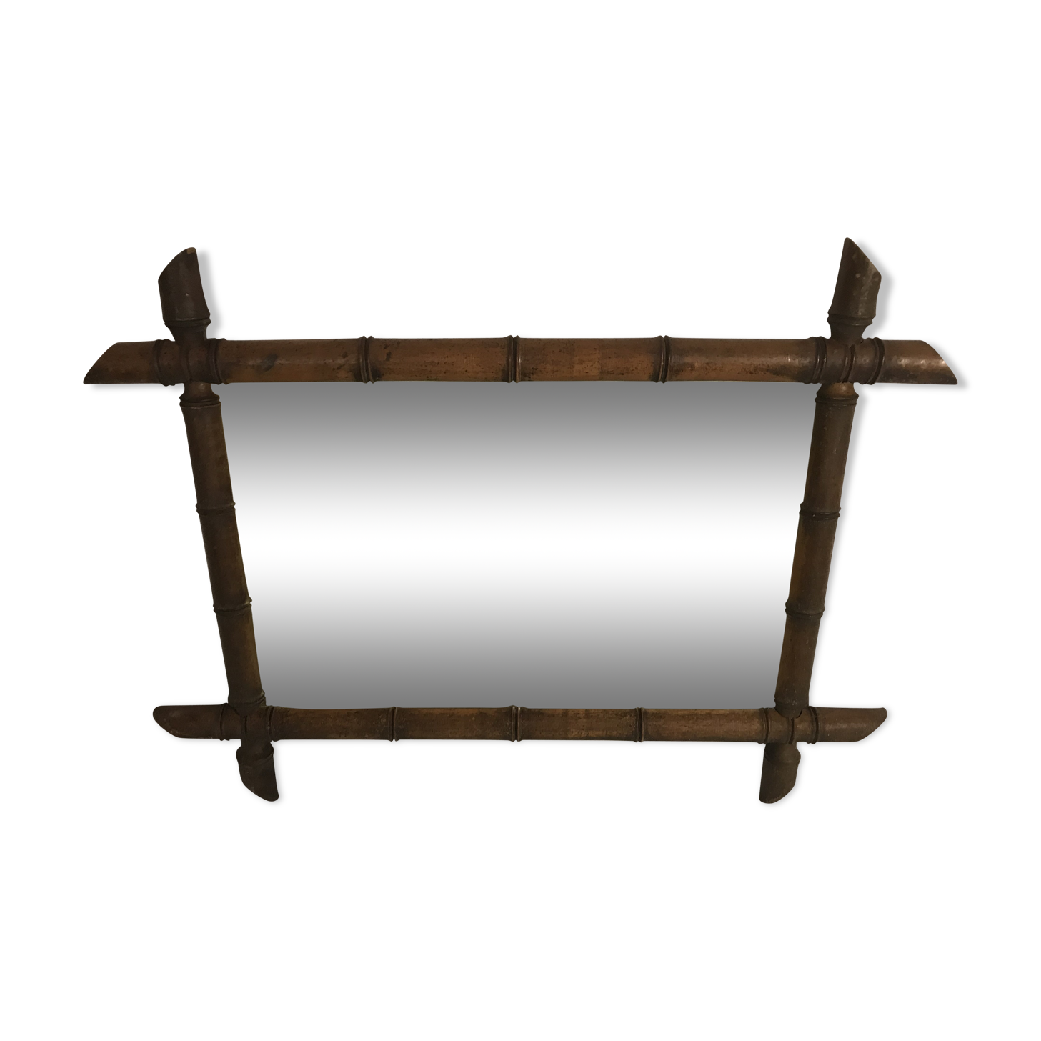 Bamboo mirror 60 - 63x47cm