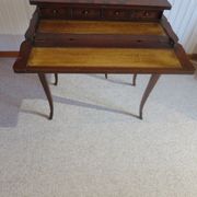 Secretary with mechanism - 4 secret drawers - lock - marquetry chessboard - 1950