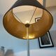 Metal and wood floor lamp