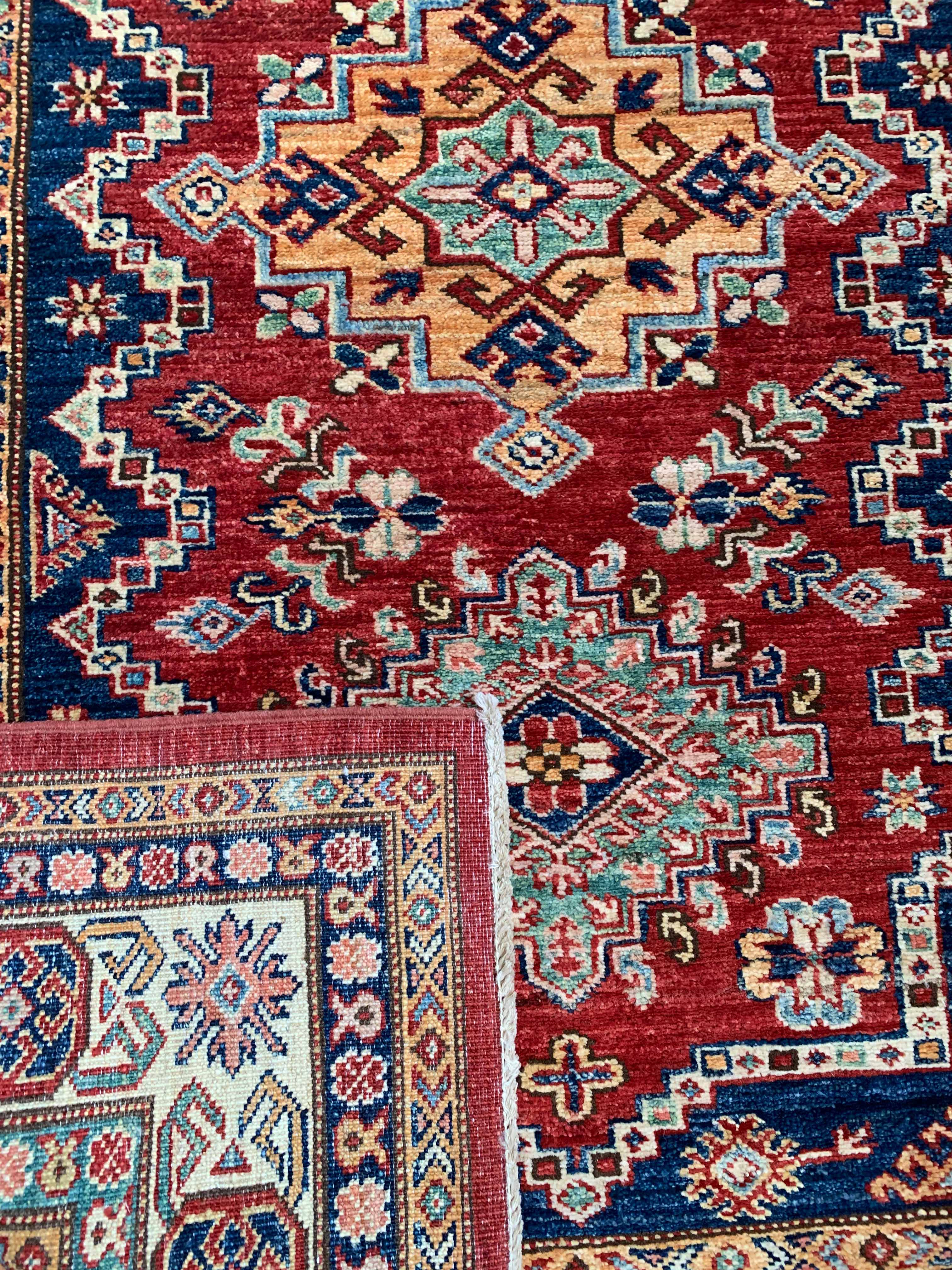 Pakistani carpet Lain - Kazak - 118 x 174 cm