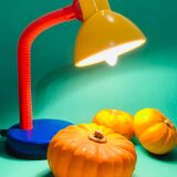 Lampe de bureau articulée colorée des années 80