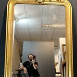 Old mirror 162 x 104 gold leaf gilding