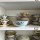 Saladier Compagnie des Indes en porcelaine bleue