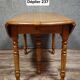 Large six-legged table in Louis Philippe style made of poplar from the 20th century.