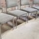 Set of four vintage armchair chairs