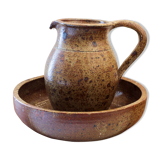 Basin and pitcher in sandstone pyrity Guy Baudat 70s