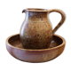 Basin and pitcher in sandstone pyrity Guy Baudat 70s