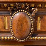 Showcase in walnut Louis XVI Style