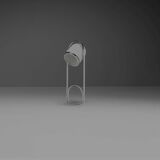 Rare metal and chrome floor lamp by Goffredo Reggiani, Italy, 1970s