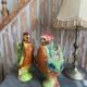 Saint-Clément rooster barbotine jug