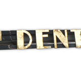 Sign art deco surgeon dentist