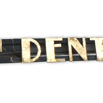 Sign art deco surgeon dentist
