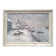 Winter landscape painting from the 1940s-1950s