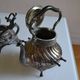 Art Nouveau teapot or samovar in silver-plated metal by goldsmith Victor Saglier