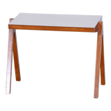 Midcentury table, beech, umakart, restored, Czechia, 1950s