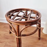 Rattan stool/plant stand - Vintage
