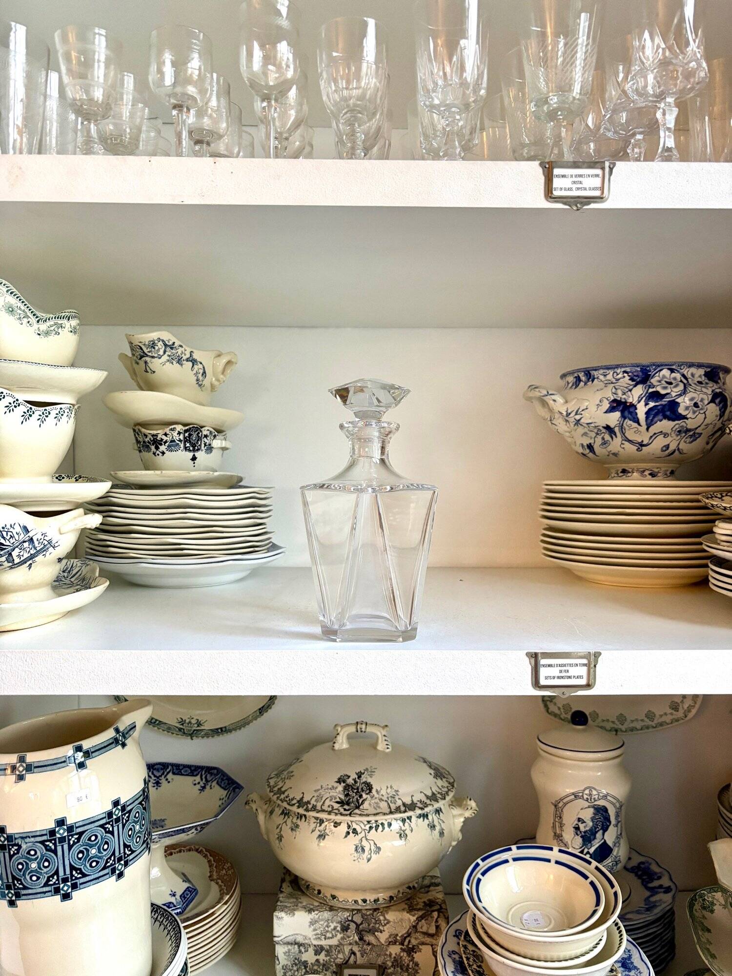 Baccarat crystal decanter, “Cordon bleu” model