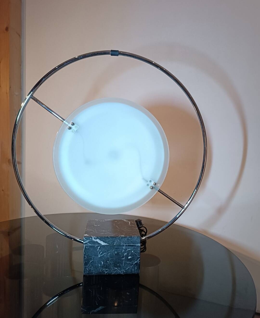 Saturn lamp by LG for Maison Lucien Gau 1980