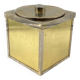 Hollywood regency golden Ice Bucket, Italy, ca. 1970s