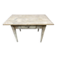 Shabby chic fir farm table painted natural wood 1900