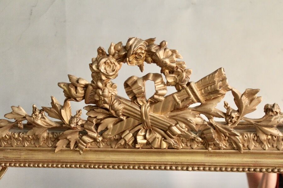 Golden Mirror with Fronton