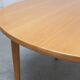 Round extendable dining table in oak by Van Den Berghe-Pauvers, 1970s