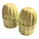 Set of salt and pepper shakers, barbotine